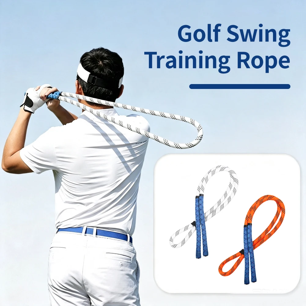Golf Equipment - ゴルフスイングリズム改善トレーナー 室内トレーニングロープ 柔軟性向上練習器具 ゴルフスイング補助具
