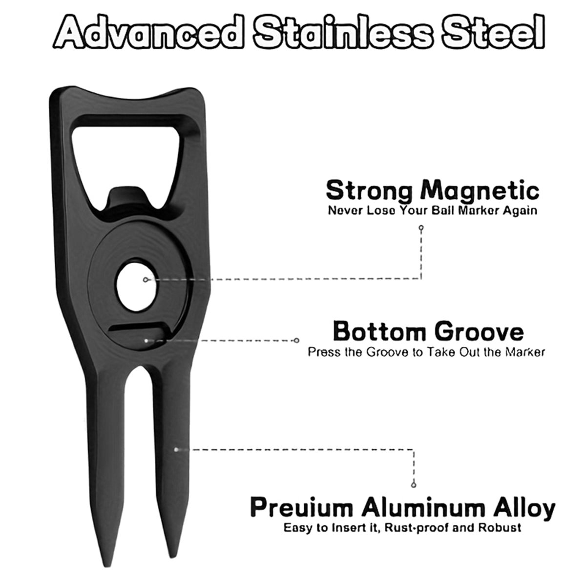 Divot Repair Tool - 新入荷 ゴルフディボット修復ツール、取り外し可能なゴルフボールマーカー ゴルフディボットマーカーツール 多目的ゴルフアクセサリー