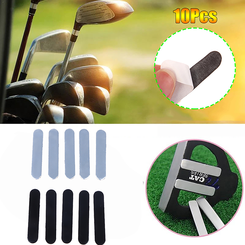 Golf Exercise Equipment - 10個入りウェイト付き鉛テープ ゴルフウェイト付き鉛テープ ゴルフクラブ用スイングウェイト追加 ドライバー アイアン パター