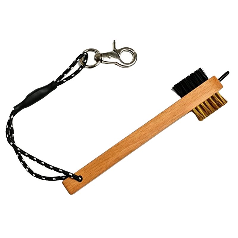 ABHS-木製ハンドルゴルフクラブブラシ 金属溝クリーナーピ - Divot Repair Tool のレビューと価格