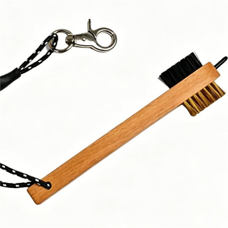 ABHS-木製ハンドルゴルフクラブブラシ 金属溝クリーナーピ - Divot Repair Tool のレビューと価格