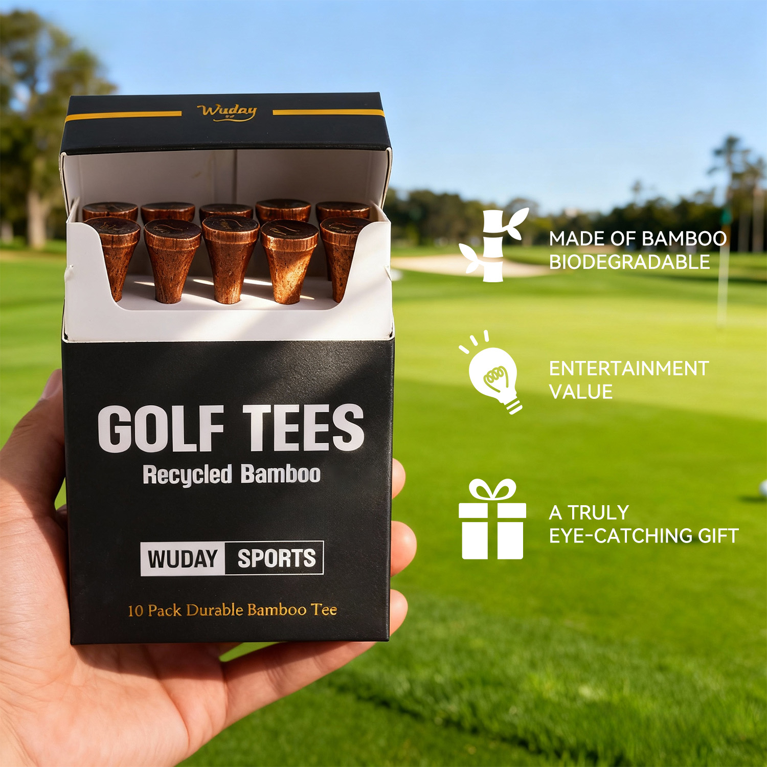 ゴルフティー10個セット - ボールを打ったときの良好なフィ - Golf Exercise Equipment のレビューと価格