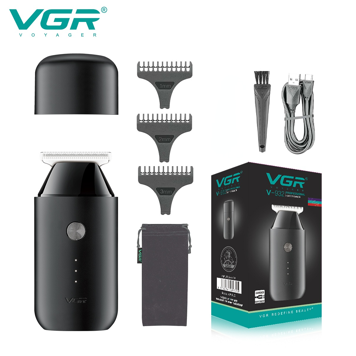 Vgr-プロの男性用バリカン,コードレス電気バリカン,充電式 - Golf Zero のレビューと価格