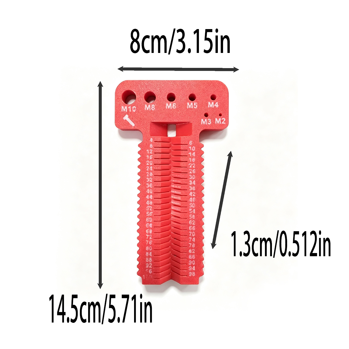 ねじ仕様測定定規 M2-M10 ねじピッチ測定ツール ねじ長 - Divot Repair Tool のレビューと価格