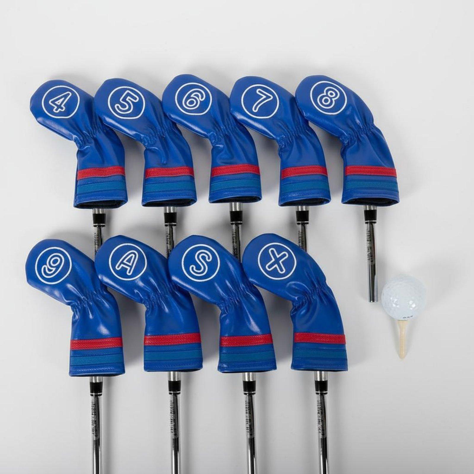 ゴルフクラブアイアンカバーセット 厚手のプラッシュ裏地付きレ - Golf Club Iron Set のレビューと価格