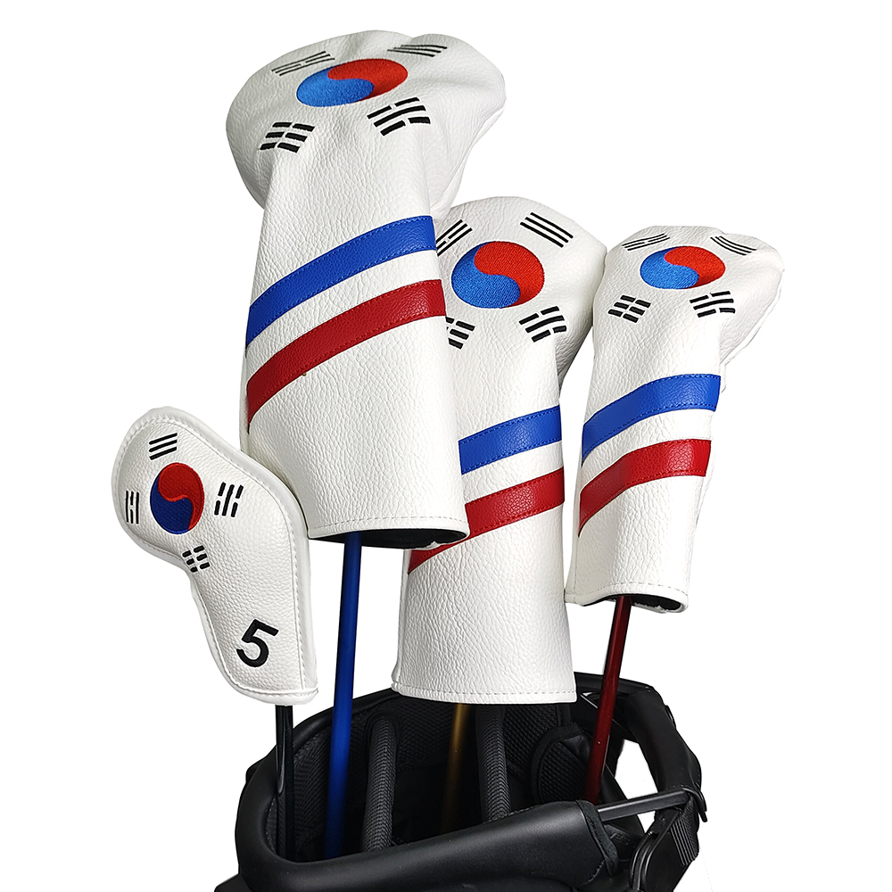 韓国愛国ゴルフヘッドカバーセット - ユニークなデザインのア - Golf Club Iron Set のレビューと価格