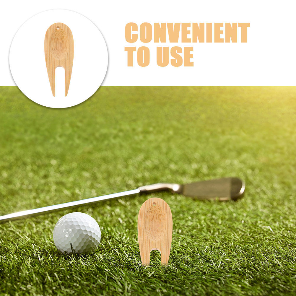 12 個木製ゴルフディボット修復ツールポータブルグリーンメン - Divot Repair Tool のレビューと価格