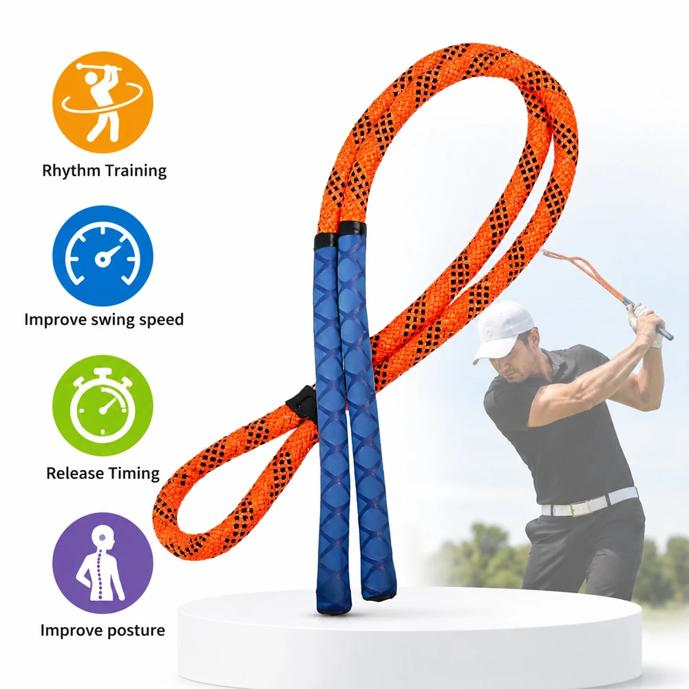 ゴルフスイングリズム改善トレーナー 室内トレーニングロープ  - Golf Equipment のレビューと価格