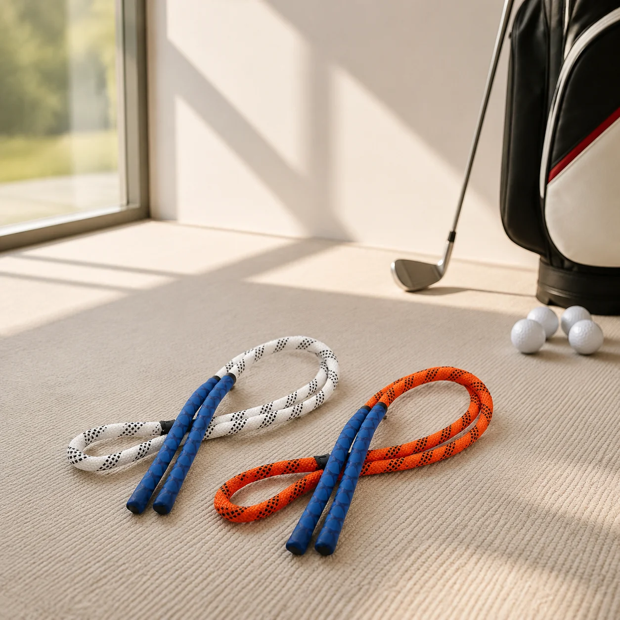 ゴルフスイングリズム改善トレーナー 室内トレーニングロープ  - Golf Equipment のレビューと価格