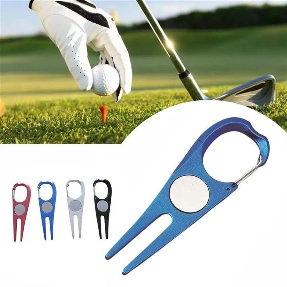 ポータブルアルミ合金トレーニング補助具ボールフォーク屋外ゴル - Divot Repair Tool のレビューと価格