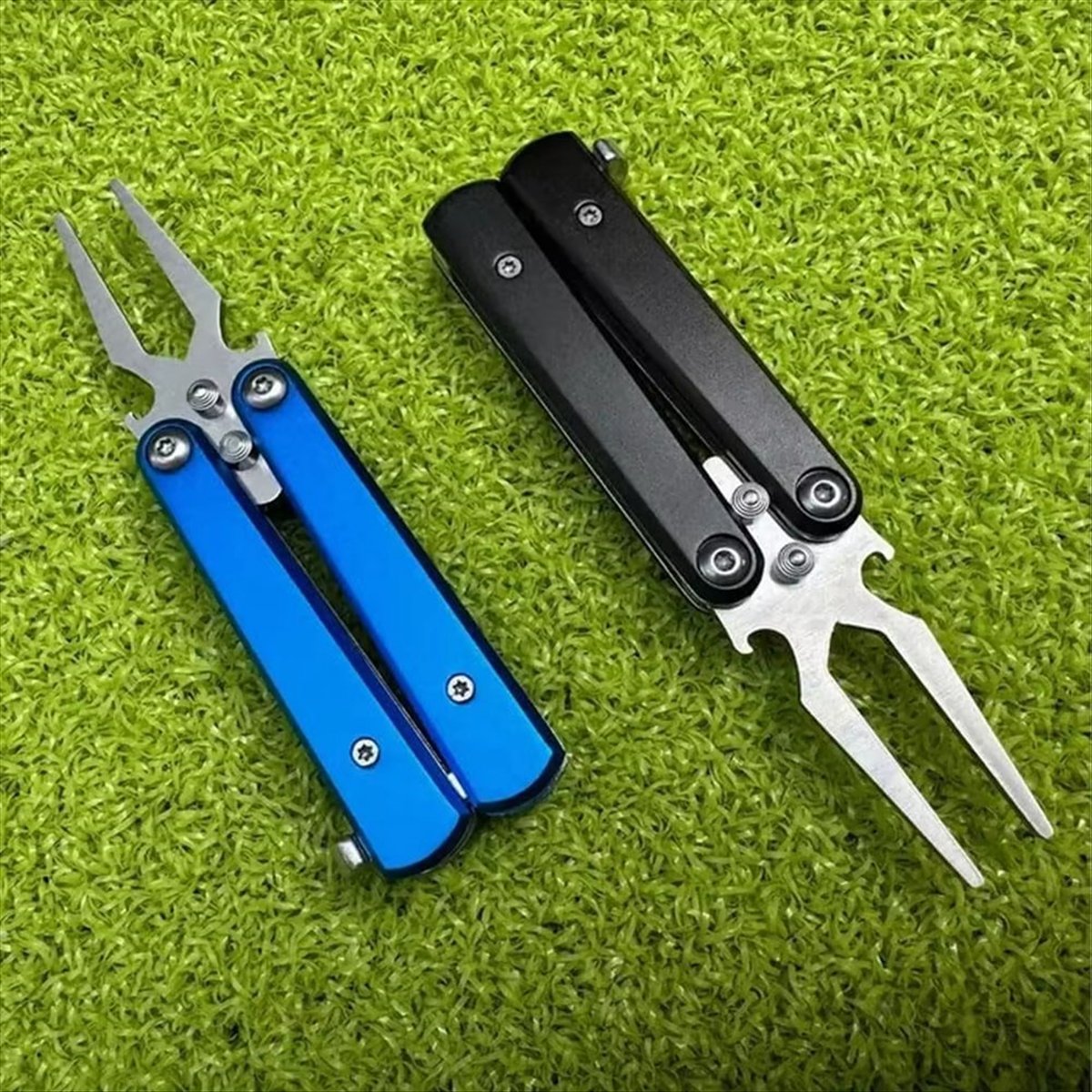 T34C ゴルフ合金フォーク ゴルフディボット修復ツール、金 - Divot Repair Tool のレビューと価格