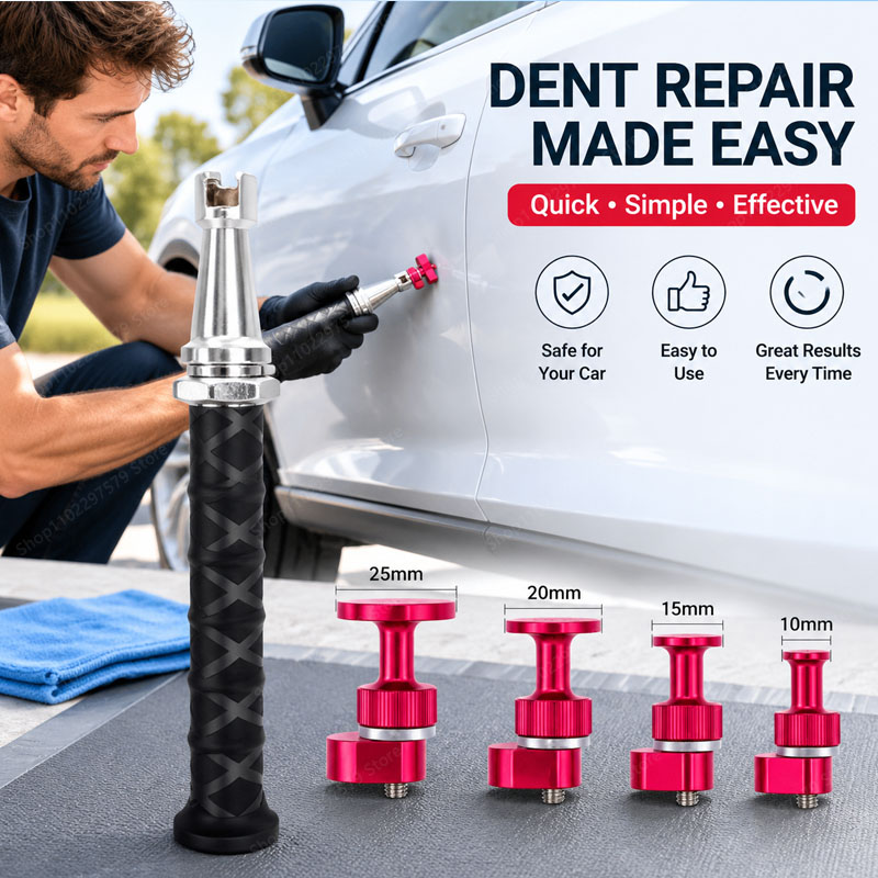 5点セット 多機能自動車板金溝修復ツールセット ペイントフリ - Divot Repair Tool のレビューと価格