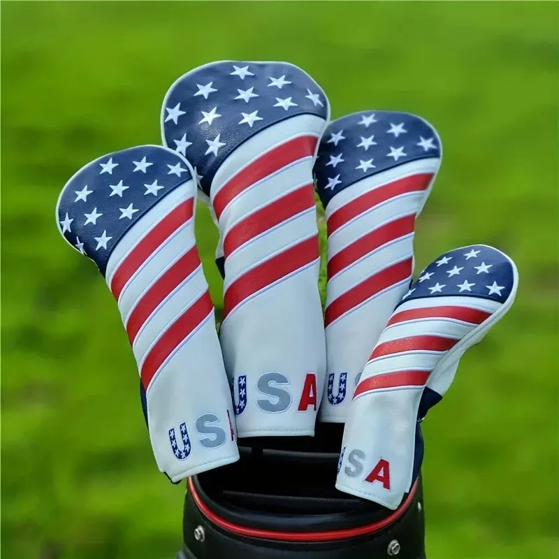 愛国的なゴルフクラブヘッドカバーセット - 耐久性のあるPU - Golf Equipment Set のレビューと価格