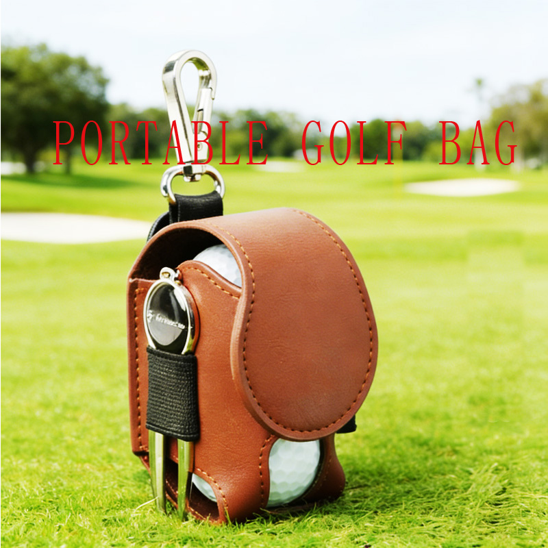ゴルフ PU ボールバッグ 2 点セット屋外ポータブルボール - Golf Equipment Set のレビューと価格