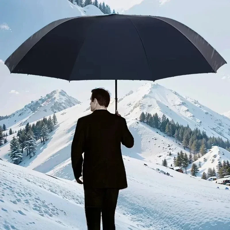 130cm特大折りたたみ傘頑丈な強化ポータブル旅行用防風雨傘 - Golf Umbrella Large のレビューと価格