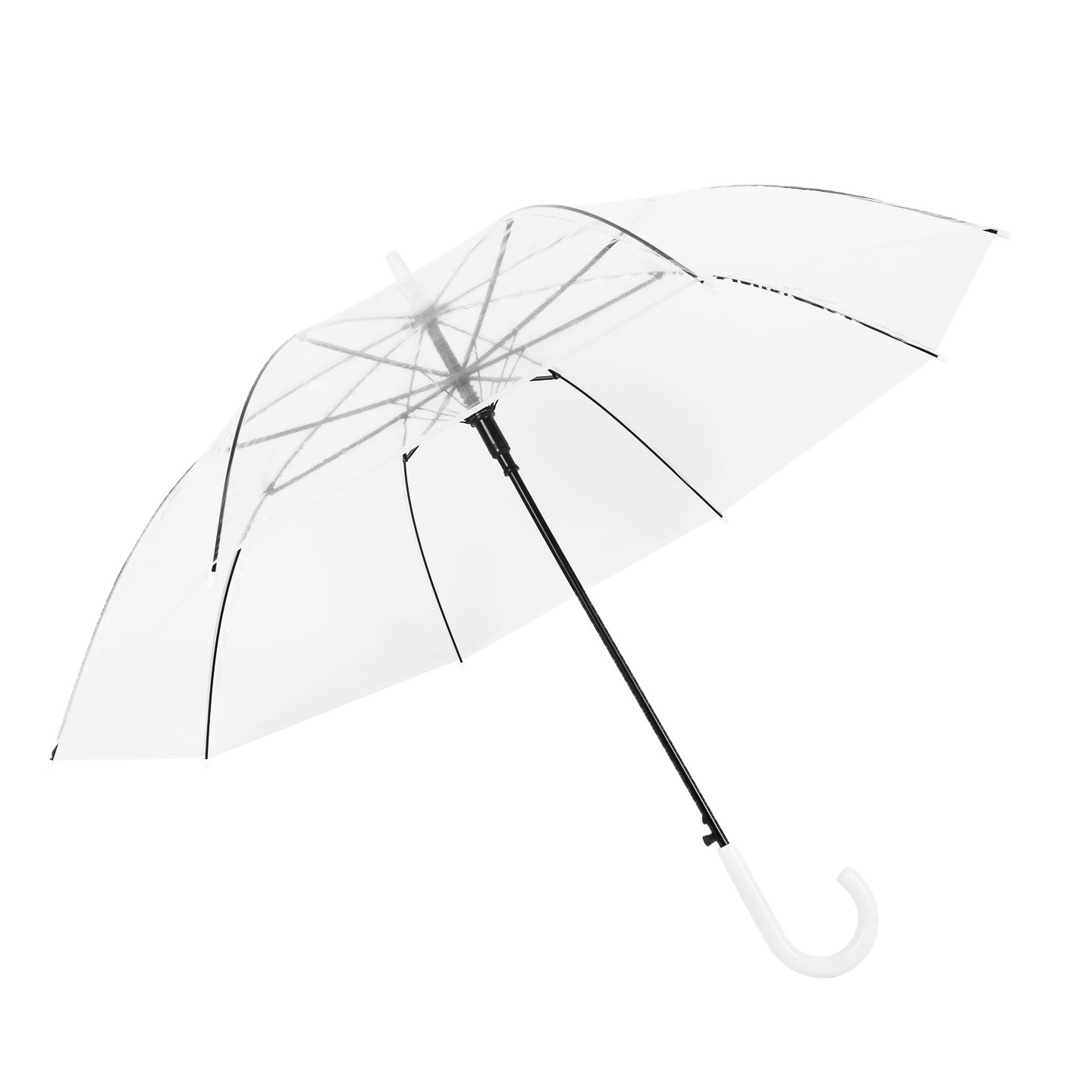 1組の透明な大型防風長柄雨傘 8/16本骨傘 結婚式、写真撮 - Golf Umbrella Large のレビューと価格