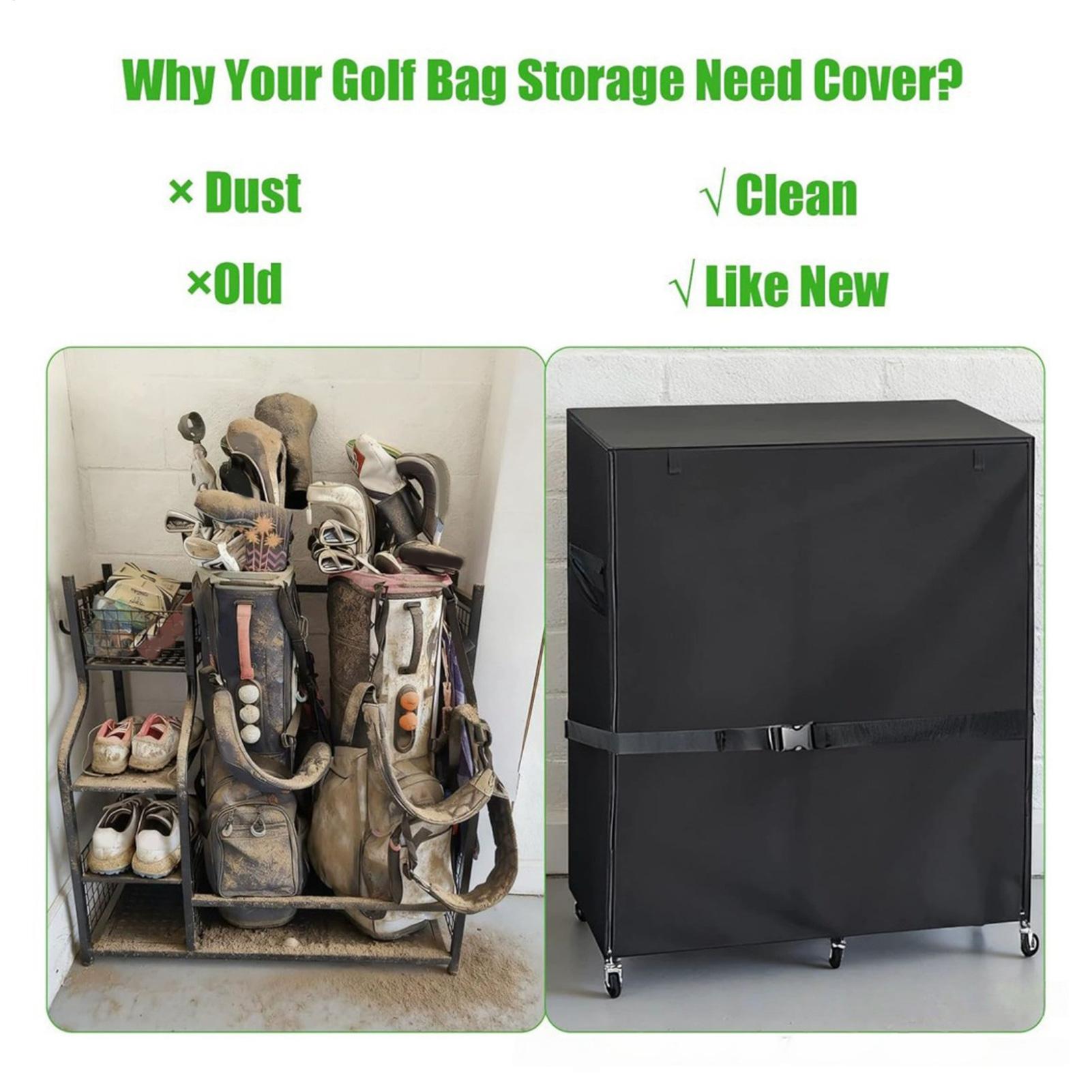 ゴルフバッグ用防塵カバー。紫外線対策機能付き。ドローストリン - Golf Equipment のレビューと価格