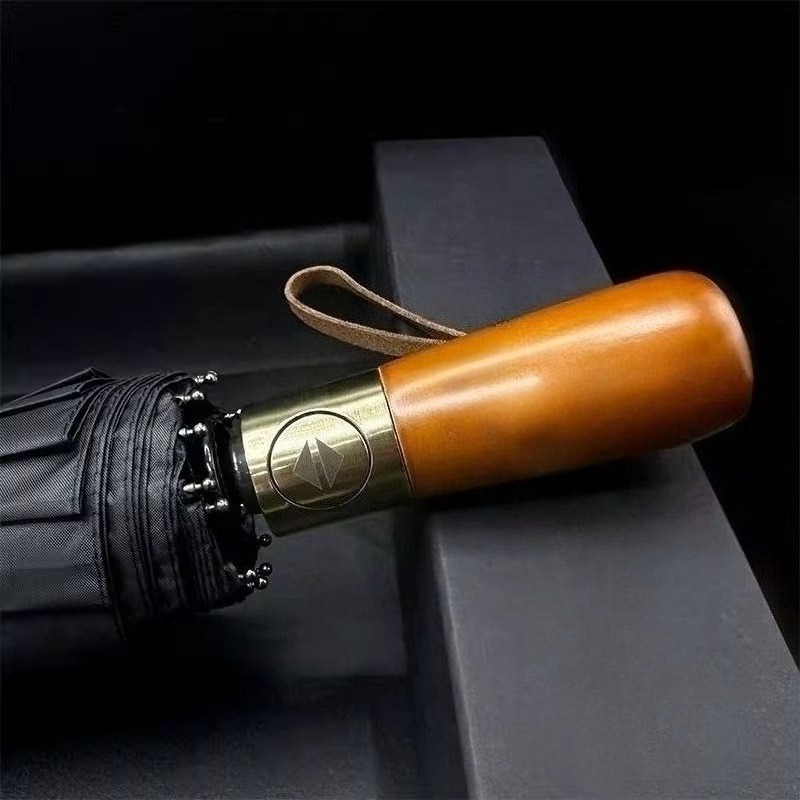 メルセデス・ベンツに適した木製ハンドルの短い傘、高級特大全自 - Golf Umbrella Large のレビューと価格