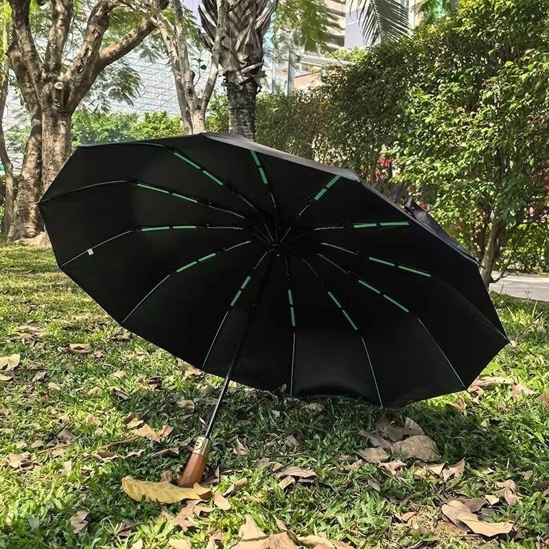 メルセデス・ベンツに適した木製ハンドルの短い傘、高級特大全自 - Golf Umbrella Large のレビューと価格