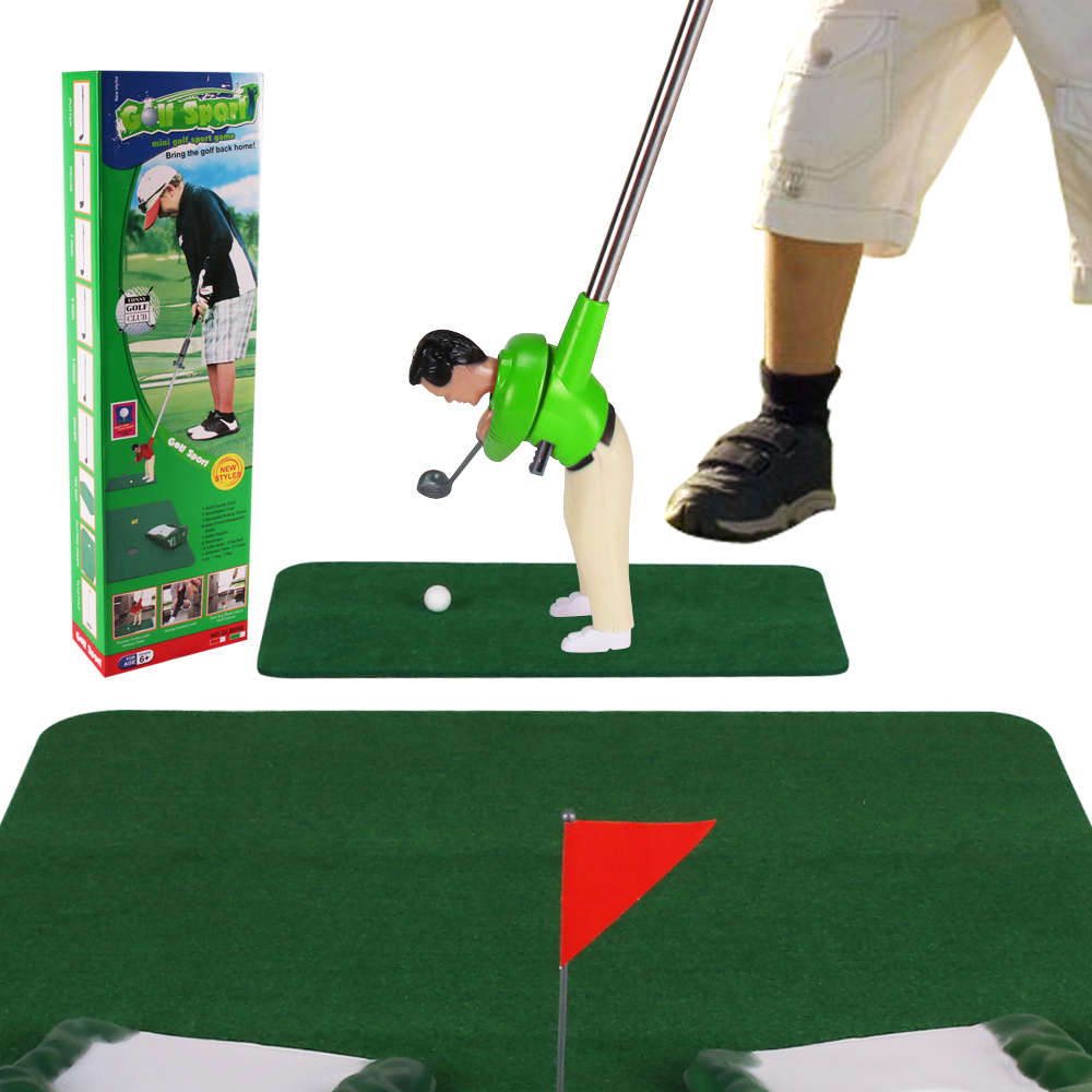 子供のミニゴルフクラブ人形セット,屋内と屋外のポータブルおも - Golf Equipment Set のレビューと価格