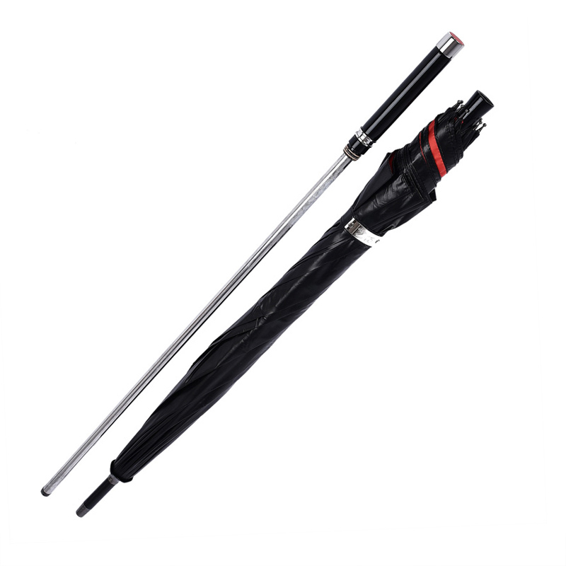 自己防衛の長いハンドル防風傘、UV保護、ビジネス杖、登山、ハ - Golf Umbrella Large のレビューと価格