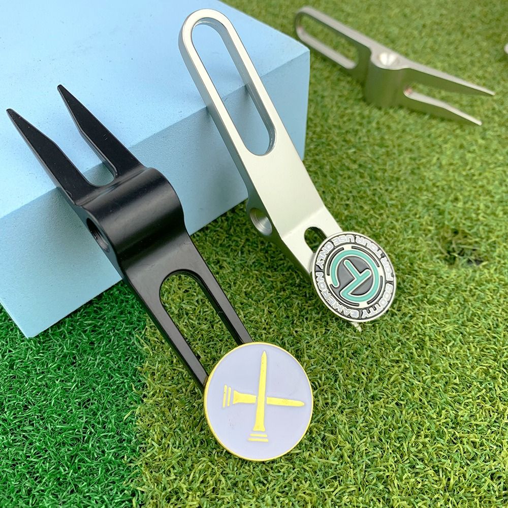 亜鉛合金製ゴルフディボット修復ツール、ターフツール、ピッチフ - Divot Repair Tool のレビューと価格